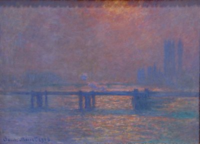 チャリングクロスのテムズ川 作： Claude Monet